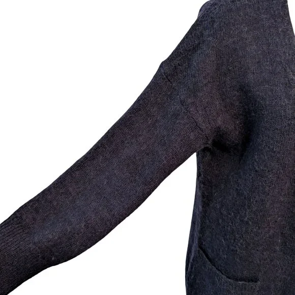 Massimo Dutti Womens Size S Blue Alpaca Wool Cashmere Blend Oversized Cardigan - Picture 6 of 12